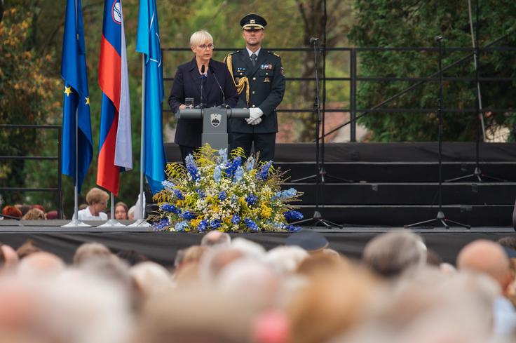 Osrednja prireditev ob državnem prazniku priključitve Primorske k matični domovini. | Foto: STA