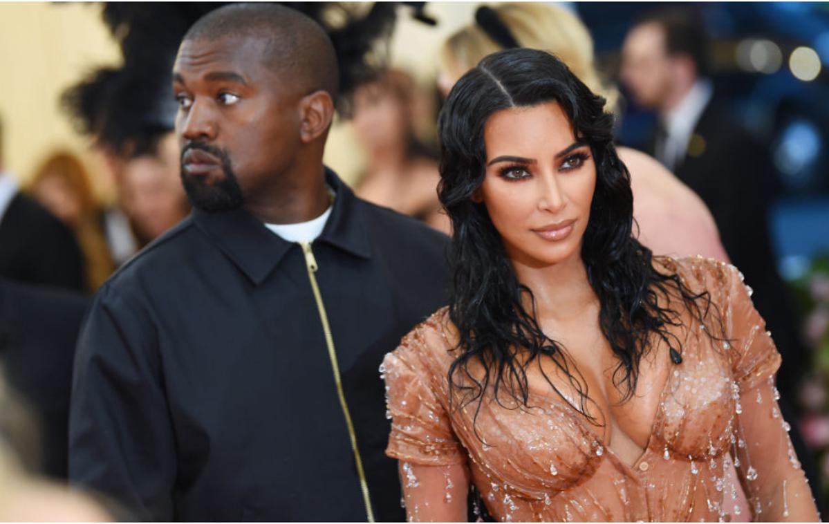 Kim Kardashian, Kanye West | Da na letošnji prireditvi Met Gala ni užival, je bilo očitno že takoj. | Foto Getty Images