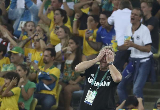 V finalu olimpijskega turnirja v Riu je Nemčija po kazenskih strelih izgubila proti Braziliji. | Foto: Reuters