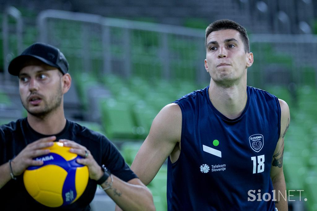 Trening moške odbojkarske reprezentance