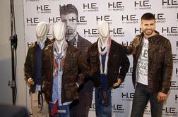 Gerard Pique na predstavitvi najnovejše kolekcije H. E.