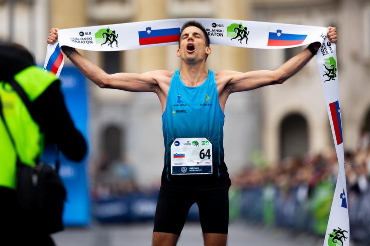 Anže Roblek je slovenski maratonski prvak. | Foto: Filip Barbalić