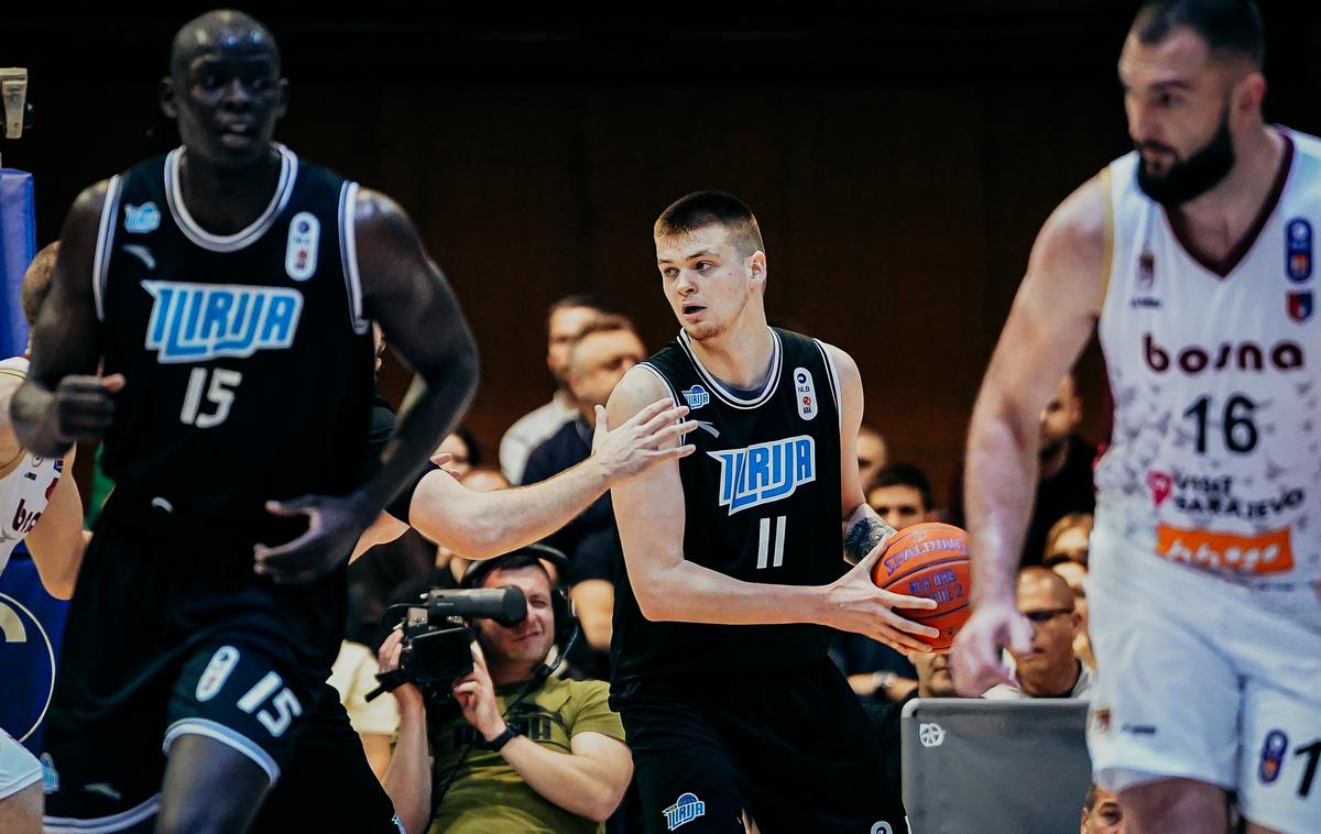 ABA 2: Ilirija - Bosna | Ilirija je dobila uvodno tekmo finala pred 6000 gledalci v dvorani kulturno-športnega centra Skenderija. | Foto Dragana Stjepanović/ABA2
