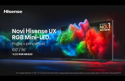 Hisense piše zgodovino z največjim RGB MiniLED televizorjem — vizualna izkušnja brez primere
