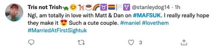 "Ne bom lagala, povsem sem se zaljubila v Matta in Daniela. Res si želim, da bi jima uspelo. Zelo srčkan par sta," je zapisala ena od oboževalk. | Foto: Daily Mail