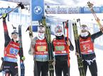 Ingrid Landmark Tandrevold, Tiril Eckhoff, Ida Lien in Marte Olsbu Roeiseland, Pokljuka 2021