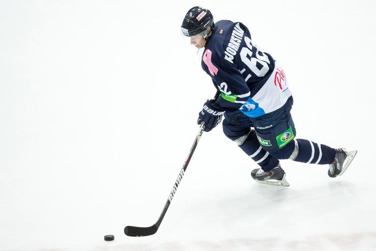 Zadnje tri sezone si je Patrick Bjorkstrand kruh služil pri Medveščaku, v prihodnje bo drsal na drugi strani Atlantika. | Foto: Matic Klanšek Velej/Sportida