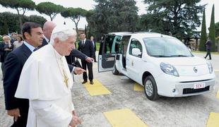 Renaultov električni avtomobil za papeža Benedikta