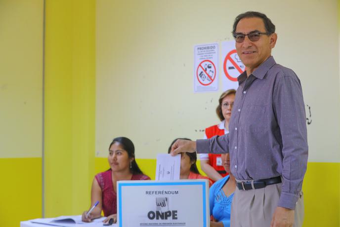 Perujci na ustavnem referendumu za izkoreninjenje korupcije