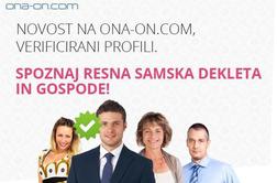 Novo! Še hitreje do pravega partnerja na Ona-On.com: verificirani profili!