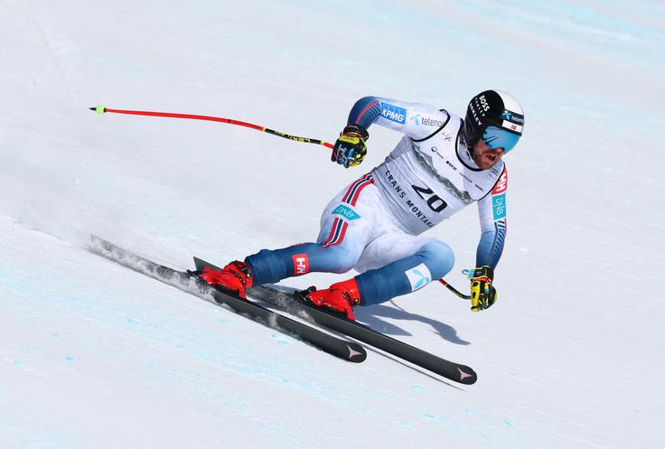 Aleksander Aamodt Kilde je bil v nedeljo v Crans Montani na smuku samo 42. | Foto: Reuters