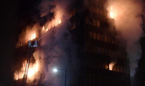 Vjesnikov nebotičnik v plamenih: gori že več ur, stekla pokajo od vročine #foto #video
