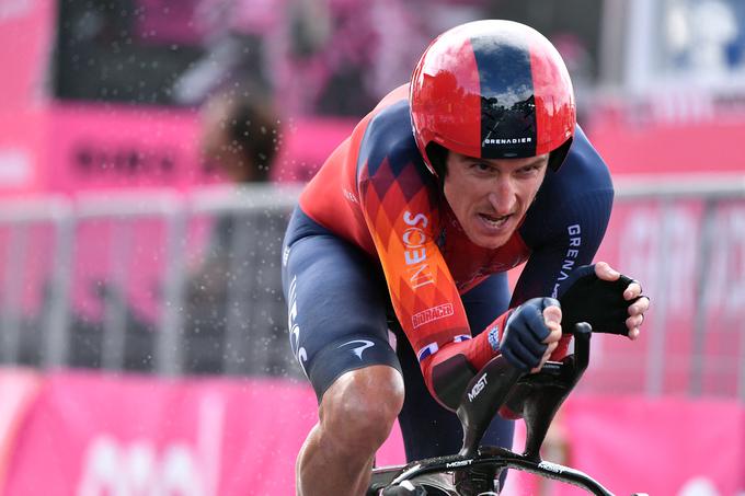 Geraint Thomas je bil odličen na nedeljskem kronometru. | Foto: Reuters