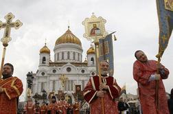 Na desettisoče vernikov molilo za Rusko pravoslavno cerkev