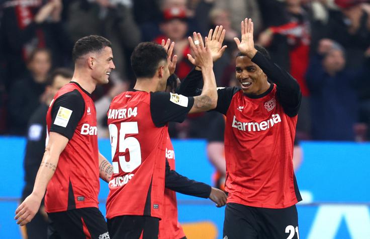 Bayer je prišel do 17. zmage v sezoni. | Foto: Reuters