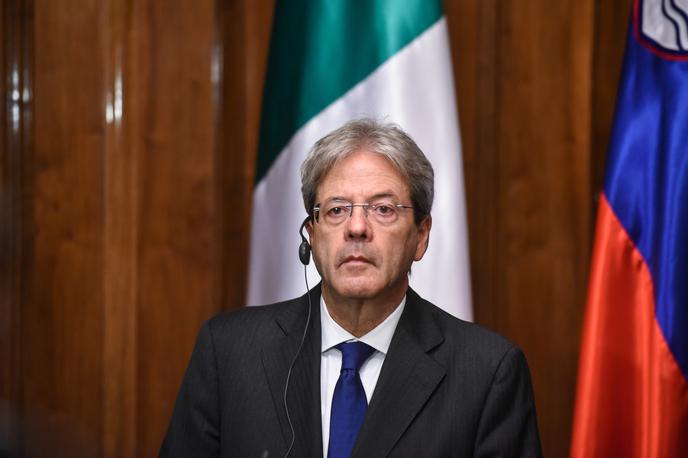 Predsednik italijanske vlade Paolo Gentiloni | Foto Nebojša Tejič/STA