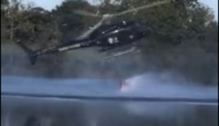 Drama helikopterja nad jezerom #video