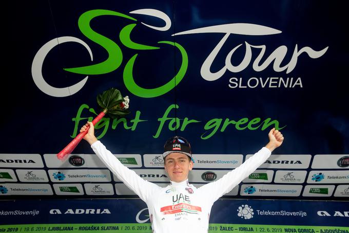 Pogačar na dirki Po Sloveniji še ni zmagal, je bil pa že trikrat najboljši v razvrstitvi za belo majico najboljšega mladega kolesarja.  | Foto: Vid Ponikvar