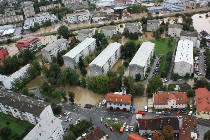 Celoten projekt protipoplavne ureditve porečja Gradaščice, ki je ocenjen na 50 milijonov evrov, bo predvidoma končan leta 2022. Šele takrat bo Ljubljana varna pred obsežnimi poplavami. | Foto: STA ,