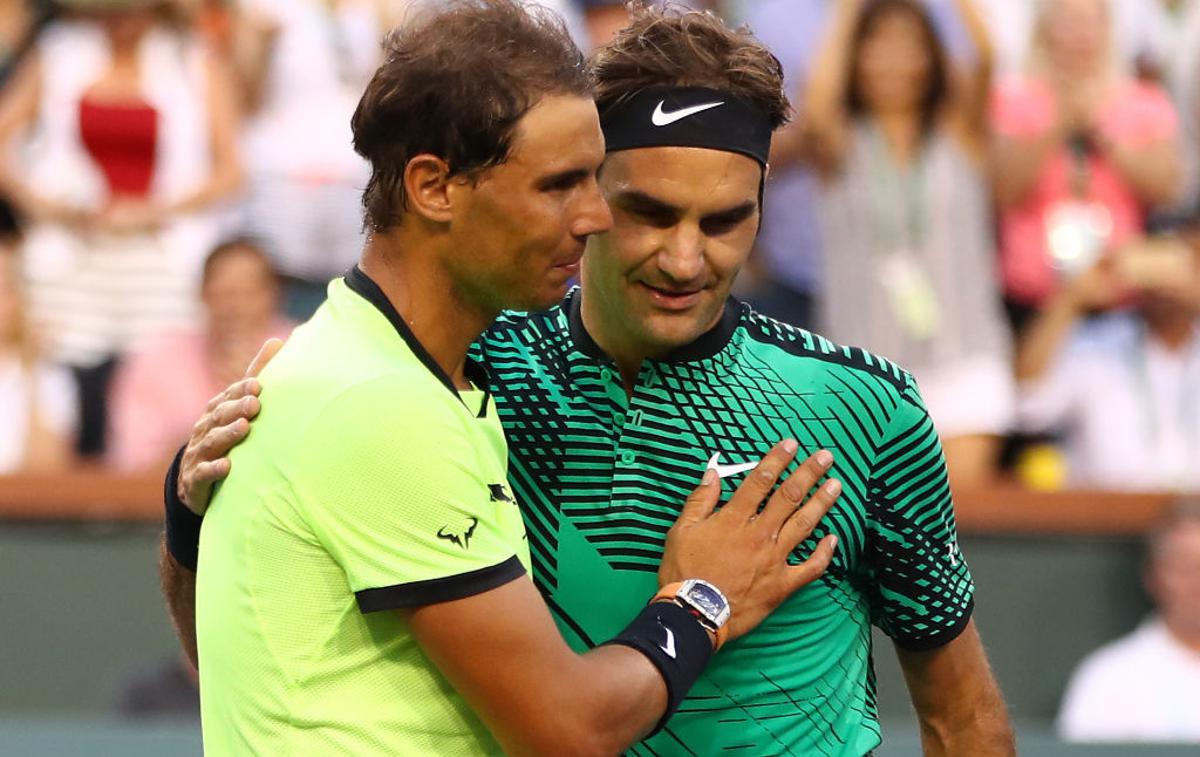 Roger Federer in Rafael Nadal | Foto Guliver/Getty Images