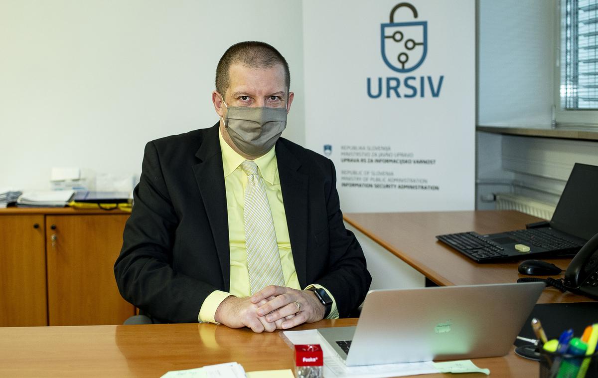 Uroš Svete | Direktor Uprave Republike Slovenije za informacijsko varnost dr. Uroš Svete | Foto Ana Kovač