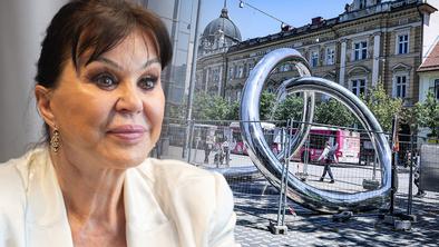 Miša Molk nad vodno skulpturo v Ljubljani: V tem prostoru deluje nasilno