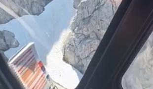 Policija delila video reševanja planinca #video