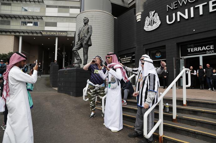 Newcastle navijači | Nekateri navijači so se oblekli v arabskem slogu. | Foto Guliverimage