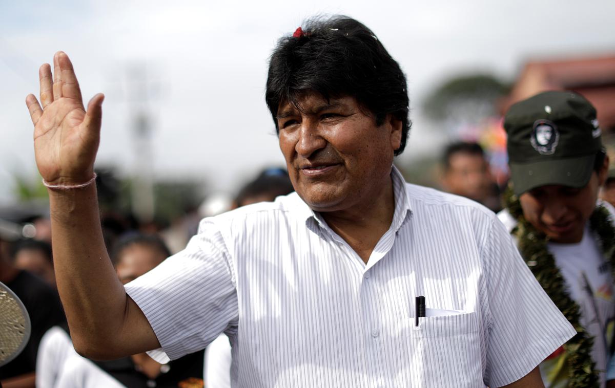 Evo Morales | Če bo Evo Morales moral v drugi krog, bi bilo prvič, da volitev ne bi dobil že v prvem krogu. | Foto Reuters