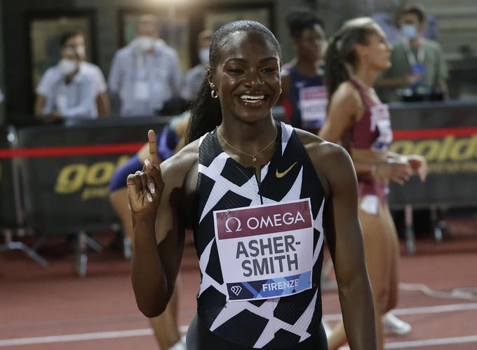 Dina Asher-Smith je blestela v teku na 200 metrov. | Foto: Reuters