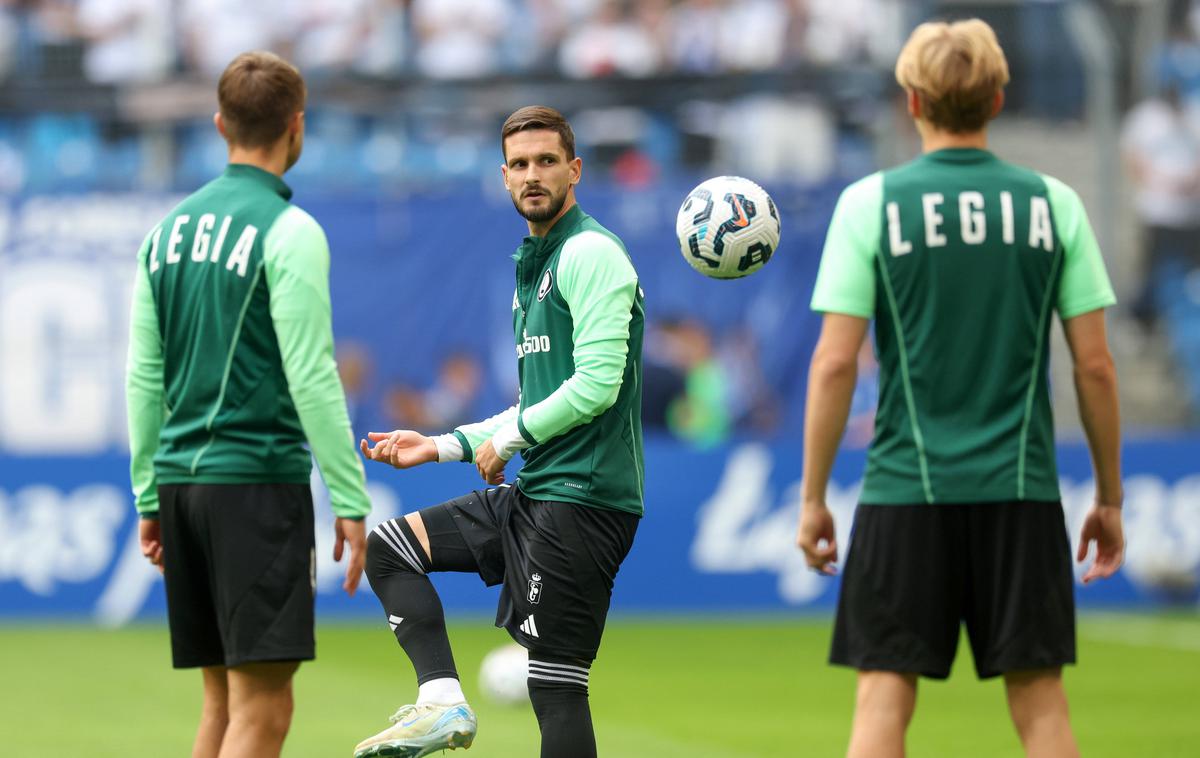 Petar Stojanović Legia | Petar Stojanović je v prvem nastopu za Legio osvojil prvo lovoriko na Poljskem. | Foto Guliverimage