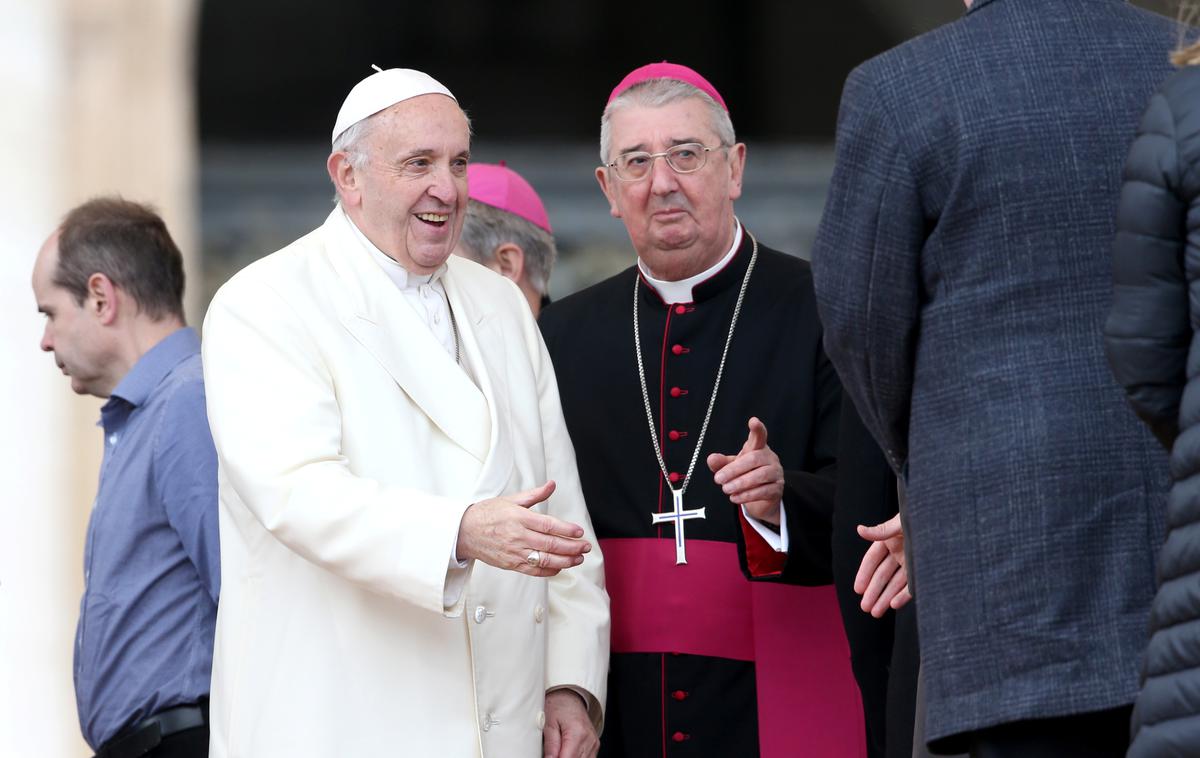 Diarmuid Martin in papež Frančišek | Foto Reuters