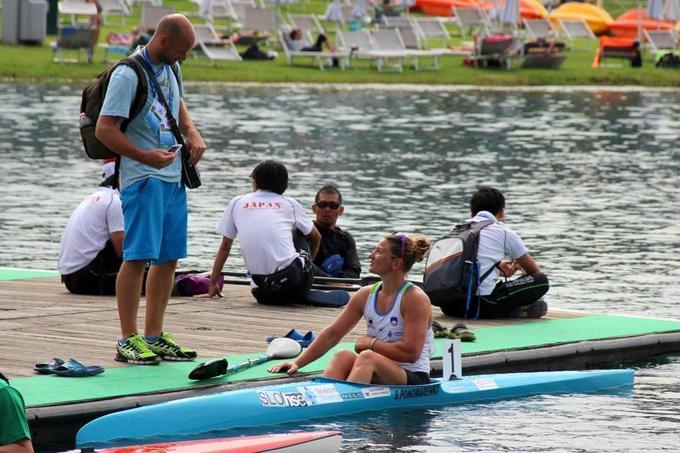 Na olimpijskih igrah v Rio de Janeiru jo bo spremljal njen trener in partner Stjepan Janić. | Foto: Nina Jelenc