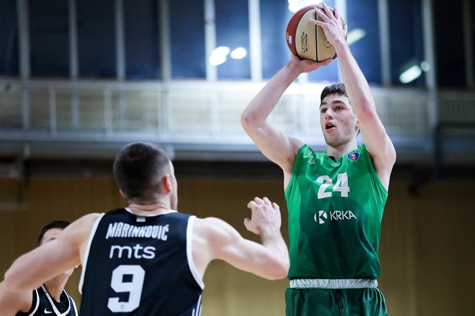 KK Krka : Partizan, Žak Smrekar | Krka je Partizanu nudila več kot dostojen odpor. | Foto Filip Barbalić