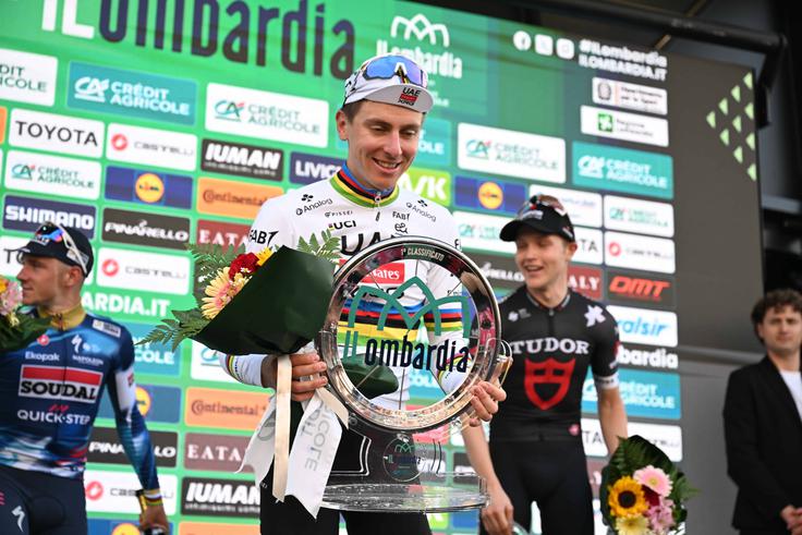 Slovenski superšampion je letos nastopil na vseh petih kolesarskih spomenikih, na treh je zmagal, na preostalih dveh se je uvrstil na stopničke. | Foto: Guliverimage