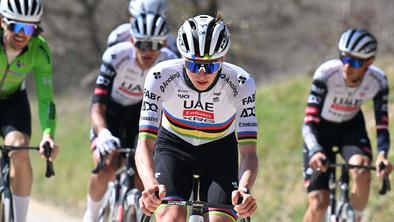 Tadej Pogačar tekmece prestrašil že na ogledu proge #video