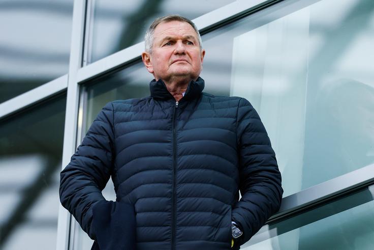 Selektor slovenske članske reprezentance Matjaž Kek ni mogel biti pretirano zadovoljen s številom slovenskih igralcev pri Olimpiji. Povsem drugače je bilo pri Celjanih, kjer je dvoboj začelo sedem slovenskih igralcev. | Foto: Aleš Fevžer