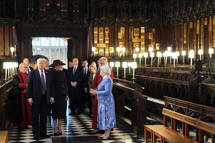 Donald Trump in žena Melania Trump v Londonu | Foto: Reuters