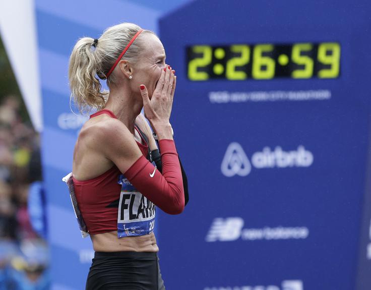 Shalane Flanagan Leta 2017 je doživela enega svojih največjih trenutkov v športni karieri. Postala je zmagovalka maratona v New Yorku, največjega maratona na svetu. | Foto: Guliverimage/Vladimir Fedorenko