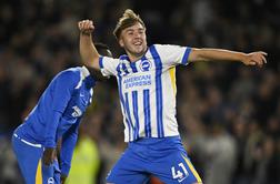 Brighton premagal Liverpool, Arsenal potrdil ligo prvakov