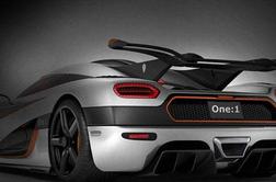 Koenigsegg one:1 – 1.340 kilogramov in 1.340 "konjev"