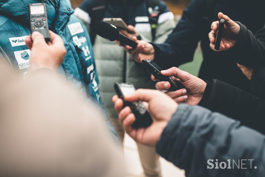 Skakalci trening Planica