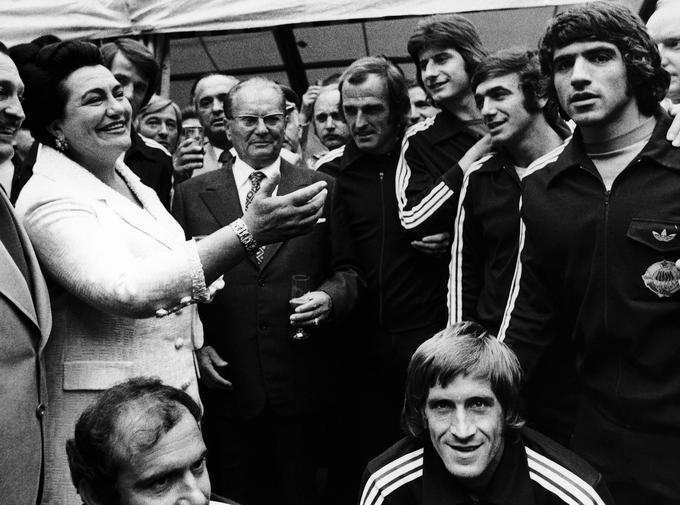 Reprezentanco Jugoslavije je na SP 1974 obiskal tudi takratni predsednik Josip Broz Tito. | Foto: Guliverimage/Vladimir Fedorenko