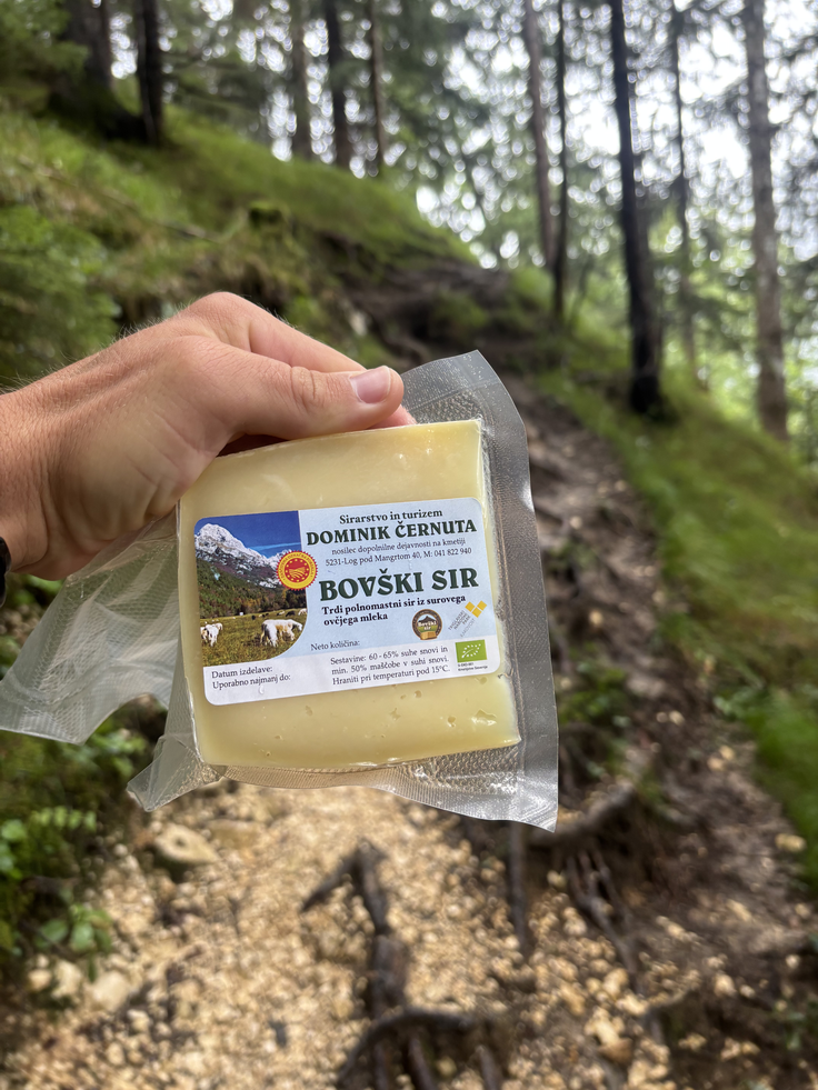  In po vrhu še kos domačega sira.  | Foto: Žiga Papež