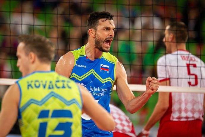 Slovenija Belorusija evropsko prvenstvo v odbojki | Mitja Gasparini je pokazal, da je še vedno eden od ključnih mož te reprezentance, | Foto CEV
