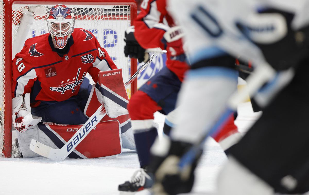 Washington Capitals | Vodilna ekipa vzhoda Washington Capitals je izgubila proti Utahu. | Foto Reuters