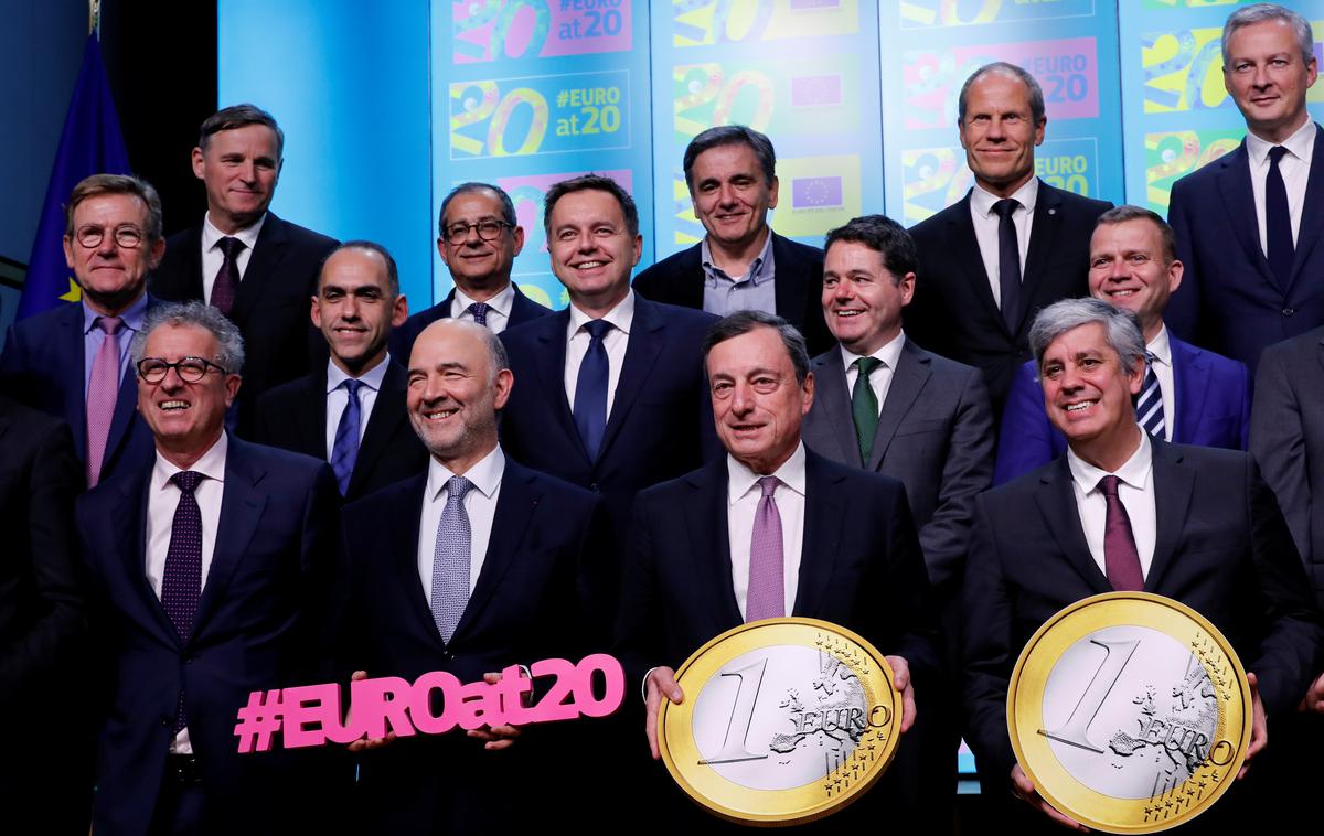 Oblentica evra | Evro je pred kratkim praznoval 20. obletnico obstoja. | Foto Reuters