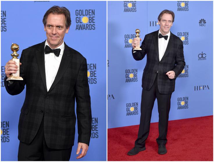 Hugh sinoči ni izražal angleške elegance. | Foto: Getty Images