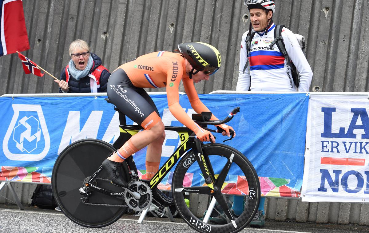 Annemiek van Vleuten | Annemiek van Vleuten je ubranila naslov svetovne prvakinje. | Foto Reuters