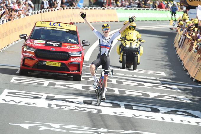 Mohorič je letos z etapnima zmagama na Touru dopolnil zbirko etapnih zmag na tritedenskih dirkah.  | Foto: Guliverimage/Vladimir Fedorenko